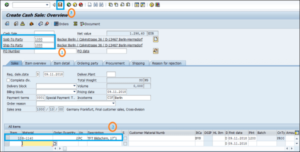 Sap Sales Order Types