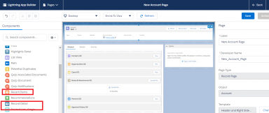 salesforce lightning app builder related record component