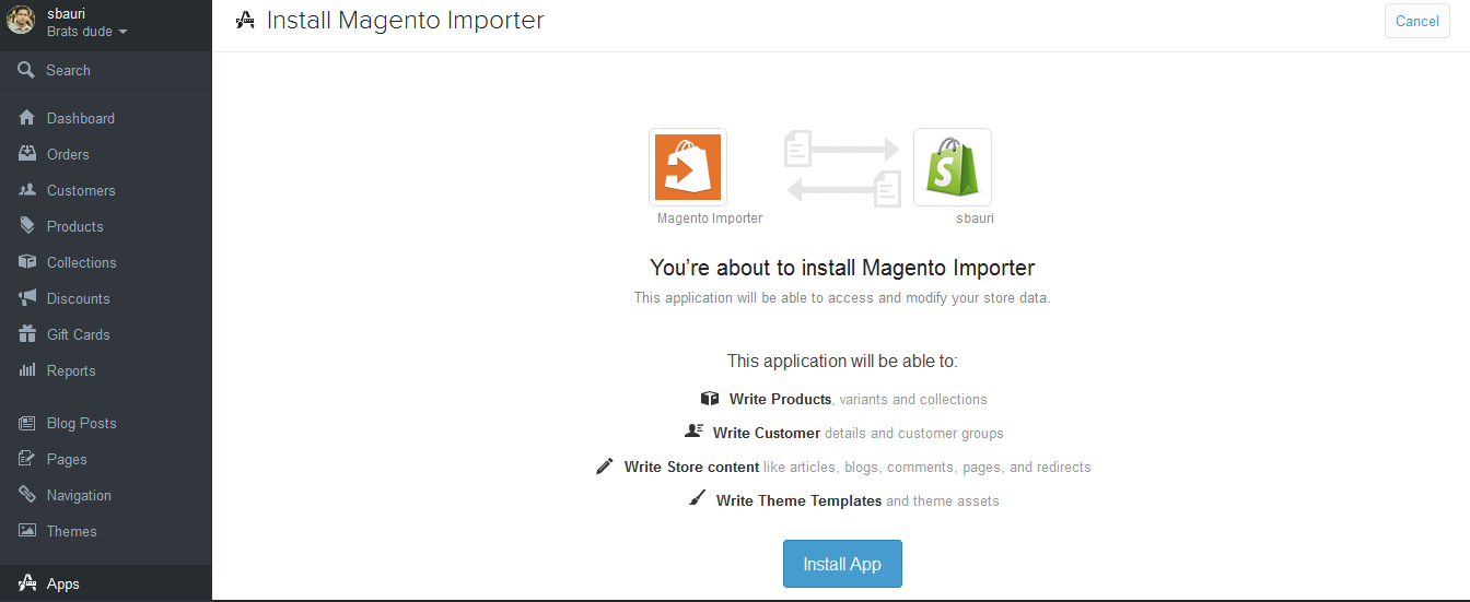 Migrating from Magento/Magento Go to Shopify