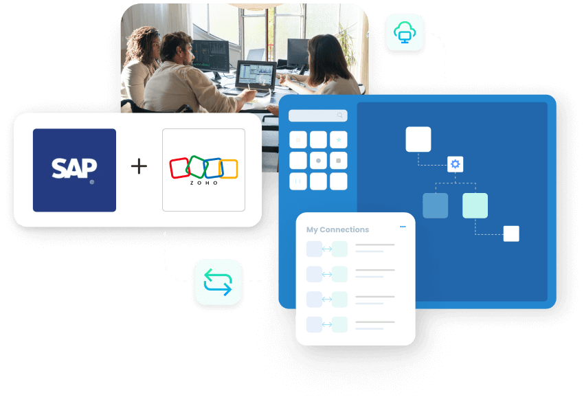 SAP ERP and Zoho CRM Integration hero image